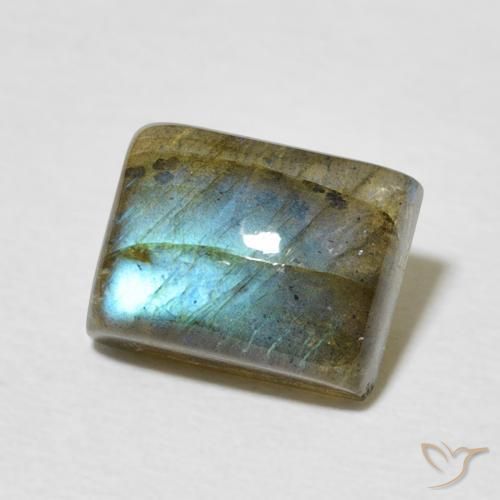 Labradorite Multicolore naturale da 2.92 ct, Taglio a baguette, Traslucido