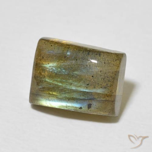 Labradorite Multicolore naturale da 2.87 ct, Taglio a baguette, Traslucido