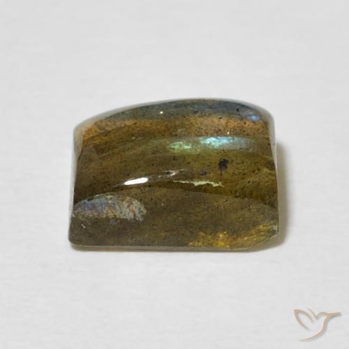 Labradorite Multicolore naturale da 2.87 ct, Taglio a baguette, Traslucido