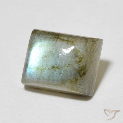 Labradorite Multicolore naturale da 3.41 ct, Taglio a baguette, Traslucido