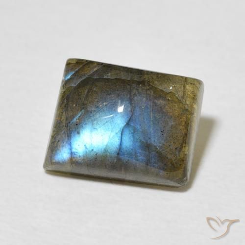 Labradorite Multicolore naturale da 2.66 ct, Taglio a baguette, Traslucido