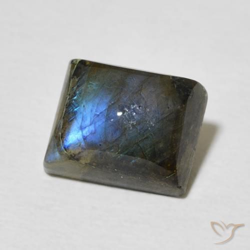 Labradorite Multicolore naturale da 2.90 ct, Taglio a baguette, Traslucido