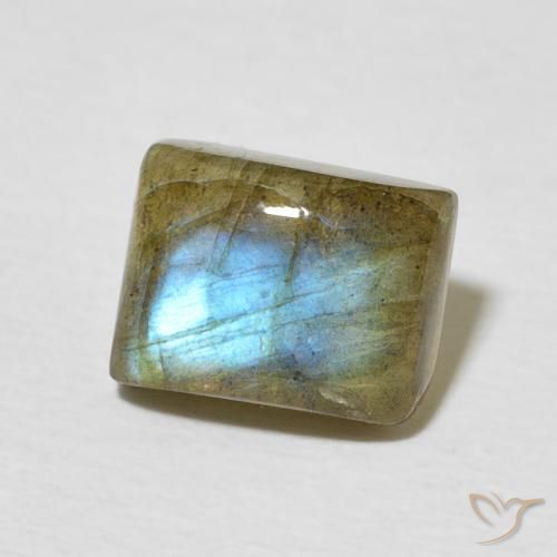 Labradorite Multicolore naturale da 2.52 ct, Taglio a baguette, Traslucido