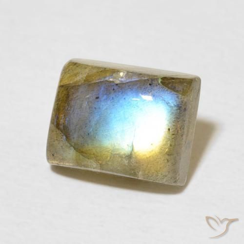 Labradorite Multicolore naturale da 2.89 ct, Taglio a baguette, Traslucido