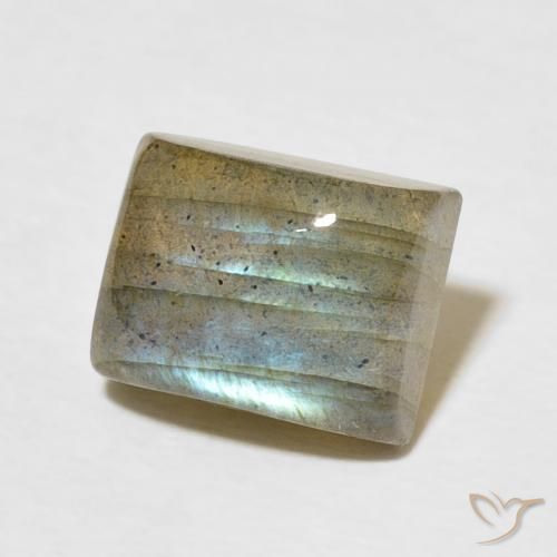 Labradorite Multicolore naturale da 3.57 ct, Taglio a baguette, Traslucido