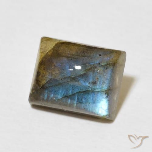 Labradorite Multicolore naturale da 2.91 ct, Taglio a baguette, Traslucido