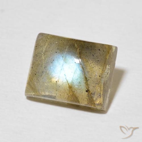 Labradorite Multicolore naturale da 2.88 ct, Taglio a baguette, Traslucido