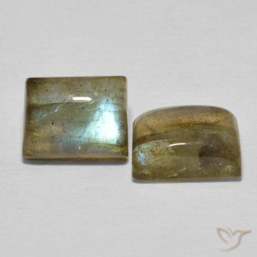 Gemme di Labradorite Multicolore naturale da 5.81 ct, Taglio a baguette, Traslucido