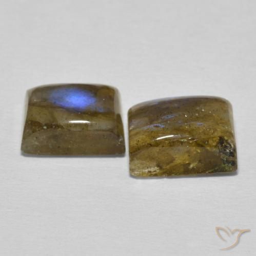 Gemme di Labradorite Multicolore naturale da 5.63 ct, Taglio a baguette, Traslucido