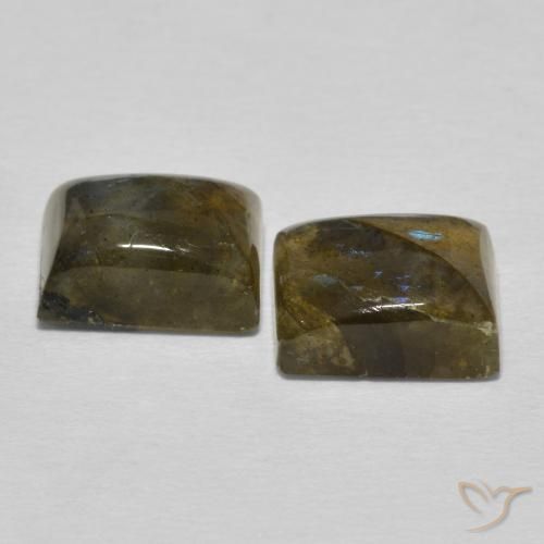 Gemme di Labradorite Multicolore naturale da 5.77 ct, Taglio a baguette, Traslucido