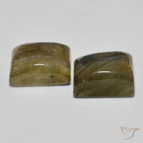Gemme di Labradorite Multicolore naturale da 6.40 ct, Taglio a baguette, Traslucido