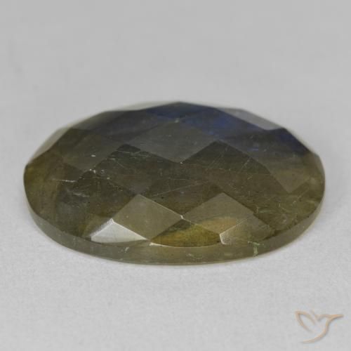Labradorite Multicolore naturale da 15.17 ct, Ovale, Traslucido