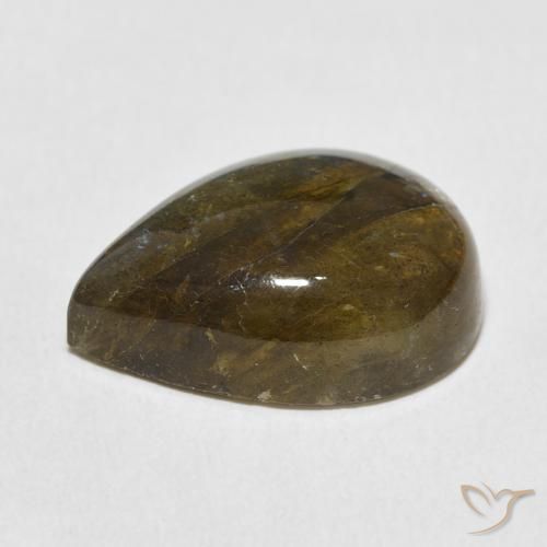 Labradorite Multicolore naturale da 12.03 ct, Forma a pera, Traslucido
