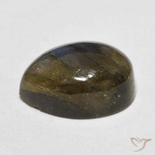 Labradorite Multicolore naturale da 15.01 ct, Forma a pera, Traslucido