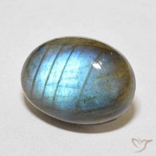 Labradorite Multicolore naturale da 13.36 ct, Ovale, Traslucido