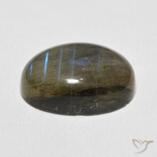 Labradorite Multicolore naturale da 13.36 ct, Ovale, Traslucido