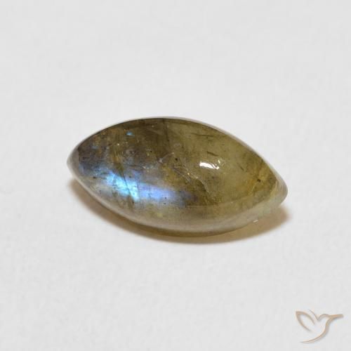 Labradorite Multicolore naturale da 2.28 ct, Taglio marquise, Traslucido