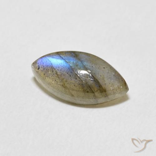 Labradorite Multicolore naturale da 2.21 ct, Taglio marquise, Traslucido
