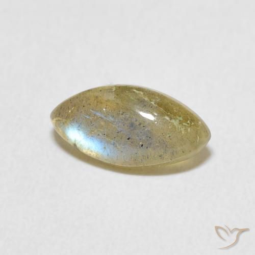Labradorite Multicolore naturale da 1.20 ct, Taglio marquise, Traslucido