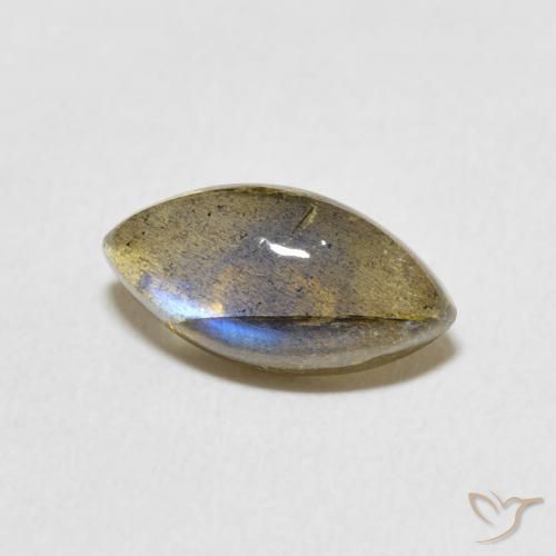 Labradorite Multicolore naturale da 2.38 ct, Taglio marquise, Traslucido