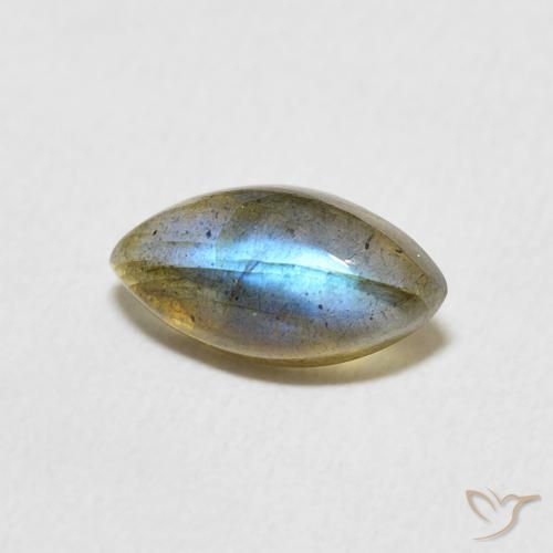 Labradorite Multicolore naturale da 1.31 ct, Taglio marquise, Traslucido