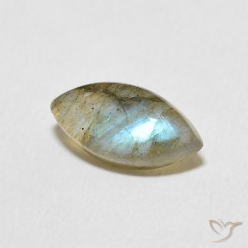 Labradorite Multicolore naturale da 2.30 ct, Taglio marquise, Traslucido