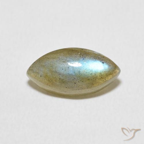2.24ct Naturale Multicolore Labradorite, Taglio marquise, Traslucido