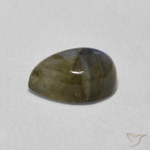 Labradorite Multicolore naturale da 1.81 ct, Forma a pera, Traslucido