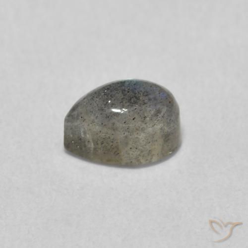 Labradorite Multicolore naturale da 0.70 ct, Forma a pera, Traslucido