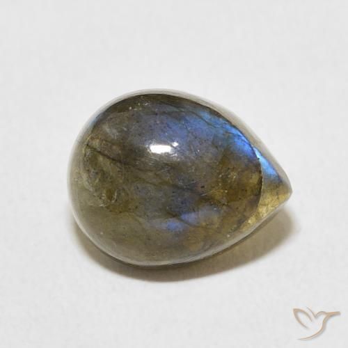 Labradorite Multicolore naturale da 4.00 ct, Forma a pera, Traslucido