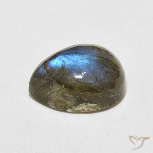 Labradorite Multicolore naturale da 4.00 ct, Forma a pera, Traslucido