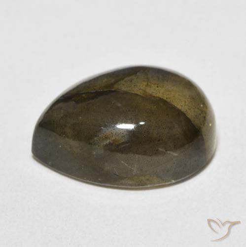 Labradorite Multicolore naturale da 10.55 ct, Forma a pera, Traslucido