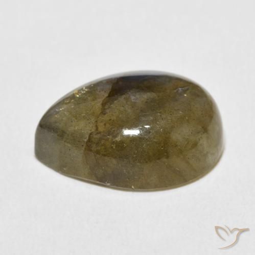 Labradorite Multicolore naturale da 9.34 ct, Forma a pera, Traslucido