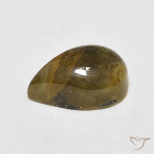 Labradorite Multicolore naturale da 5.27 ct, Forma a pera, Traslucido