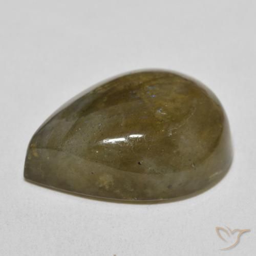 Labradorite Multicolore naturale da 17.02 ct, Forma a pera, Traslucido