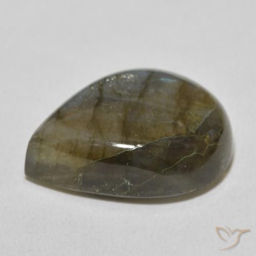 Labradorite Multicolore naturale da 16.16 ct, Forma a pera, Traslucido