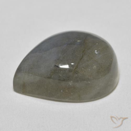 Labradorite Multicolore naturale da 19.51 ct, Forma a pera, Traslucido