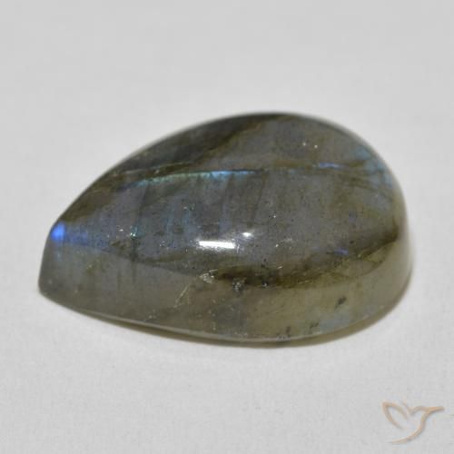 Labradorite Multicolore naturale da 16.75 ct, Forma a pera, Traslucido