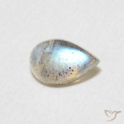 Labradorite Multicolore naturale da 0.47 ct, Forma a pera, Traslucido