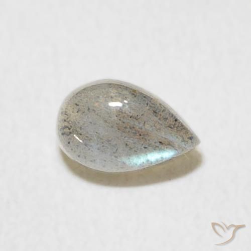 Labradorite Multicolore naturale da 0.60 ct, Forma a pera, Traslucido