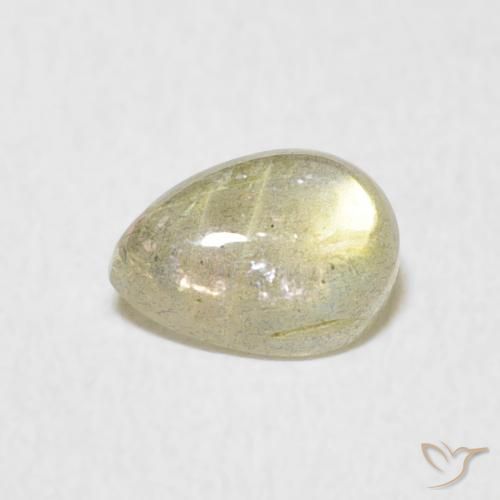 Labradorite Multicolore naturale da 0.68 ct, Forma a pera, Traslucido