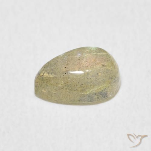Labradorite Multicolore naturale da 0.68 ct, Forma a pera, Traslucido