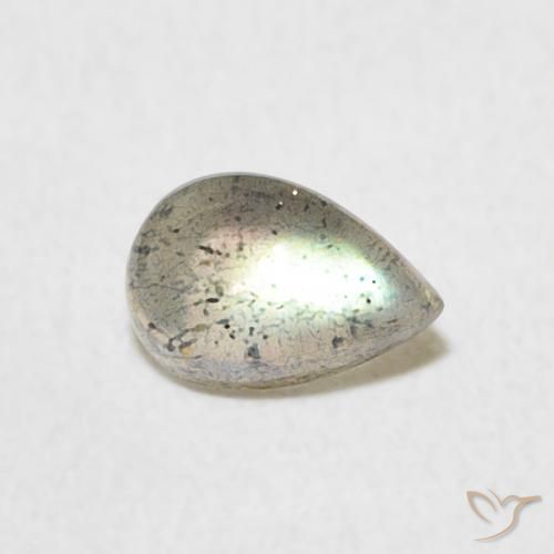 Labradorite Multicolore naturale da 0.50 ct, Forma a pera, Traslucido