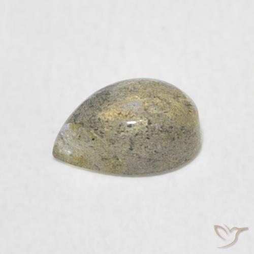 Labradorite Multicolore naturale da 0.58 ct, Forma a pera, Traslucido