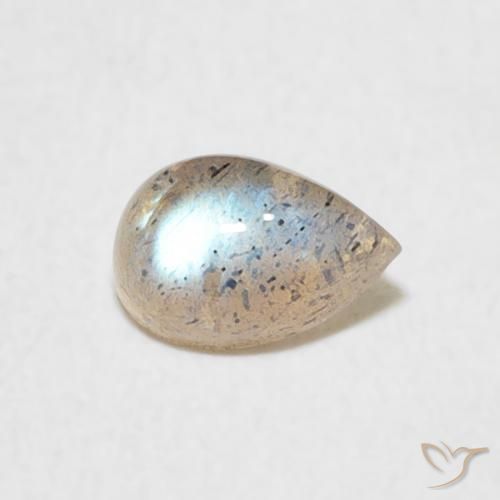 Labradorite Multicolore naturale da 0.53 ct, Forma a pera, Traslucido