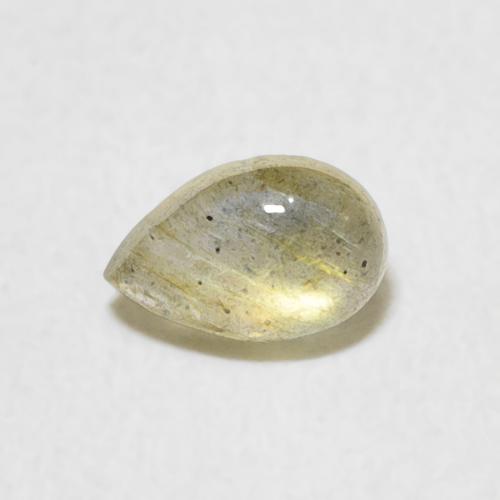 0.43ct Naturale Multicolore Labradorite, Forma a pera, Traslucido