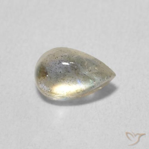 Labradorite Multicolore naturale da 0.46 ct, Forma a pera, Traslucido