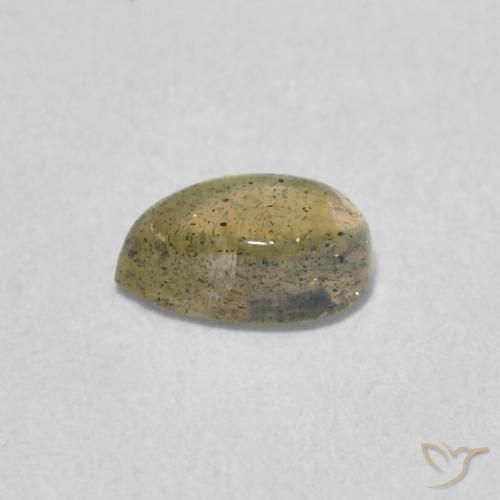 Labradorite Multicolore naturale da 0.40 ct, Forma a pera, Traslucido