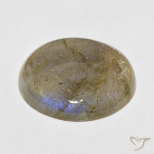 Labradorite Multicolore naturale da 30.47 ct, Rotondo, Traslucido
