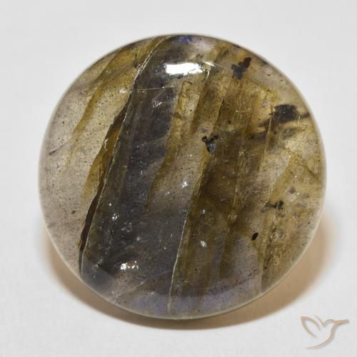 29.35ct Naturale Multicolore Labradorite, Rotondo, Traslucido